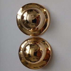 Gold Circular Earrings